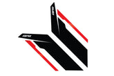 APR SIDEBURN STICKERS (BLACK/RED/SILVER). - German Performance