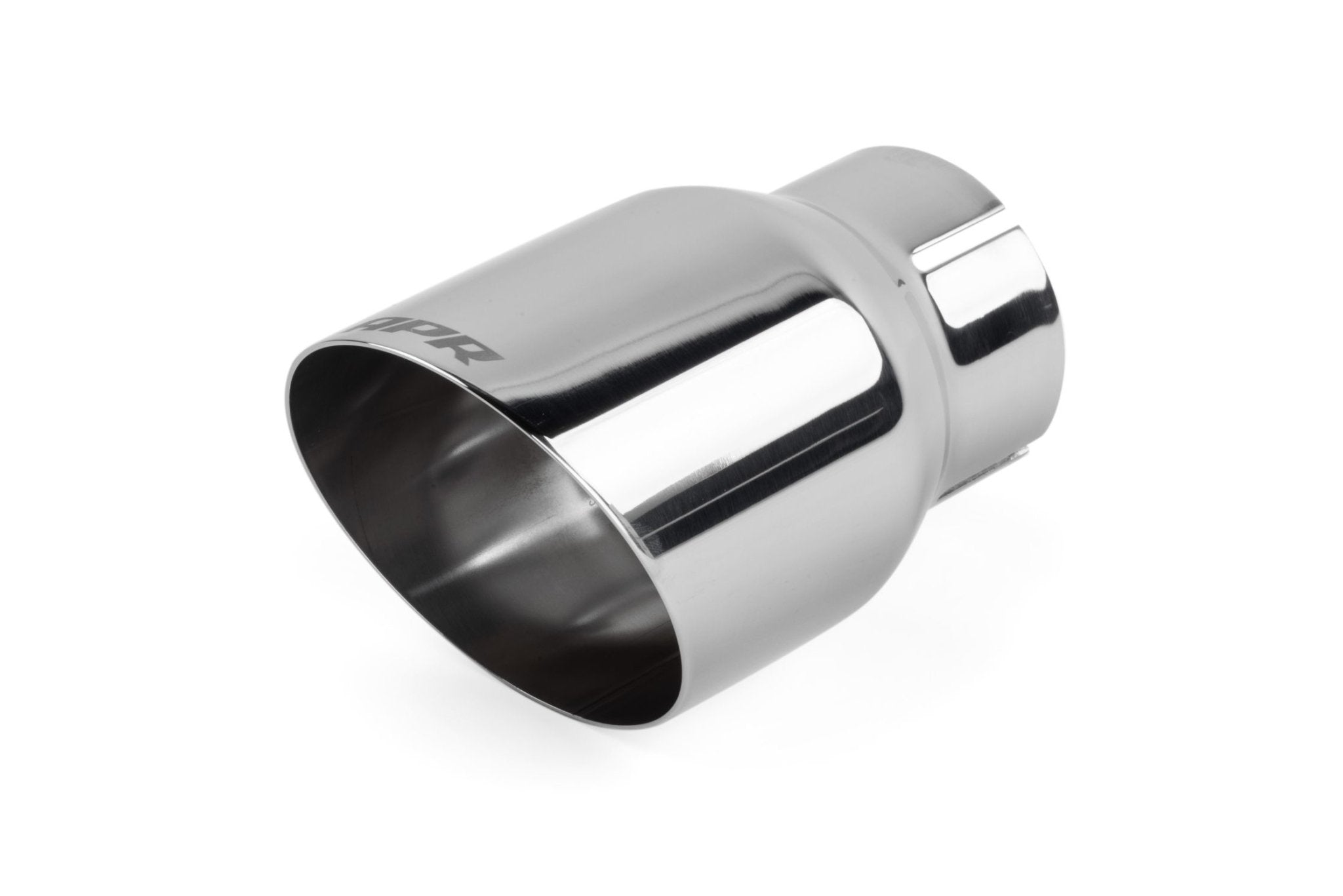 APR SINGLE WALLED 3.5" SLASH - CUT TIPS. POLISHED SILVER. - German Performance