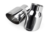 APR SINGLE WALLED 3.5" SLASH - CUT TIPS. POLISHED SILVER. - German Performance