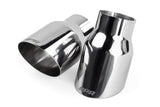 APR SINGLE WALLED 3.5" SLASH - CUT TIPS. POLISHED SILVER. - German Performance