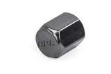 APR VALVE STEM CAPS, SILVER/GUNMETAL/BLACK PACK OF 4 Black - German Performance