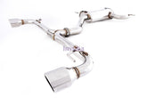 Invidia - Invidia Q300 VW MK6 GTI Turbo Back Exhaust w/Ti Tips - CB-HS10GF6DPC - German Performance