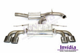 Invidia - Invidia Q300 VW MK7R Turbo Back Exhaust w/Oval Ti Tips - TBE-HS14GFRG3T - German Performance