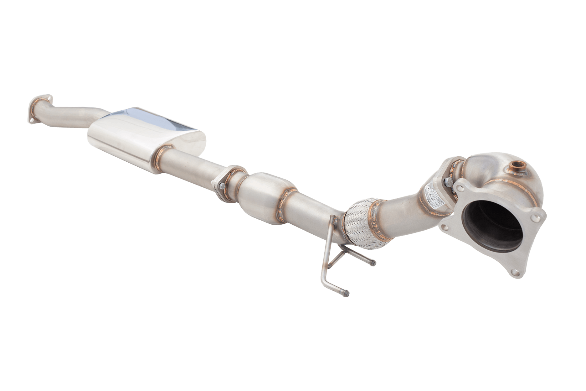 Xforce MK6R STAINLESS STEEL 3″ DOWNPIPE AND 3″ METALLIC HI - FLOW CAT - German Performance