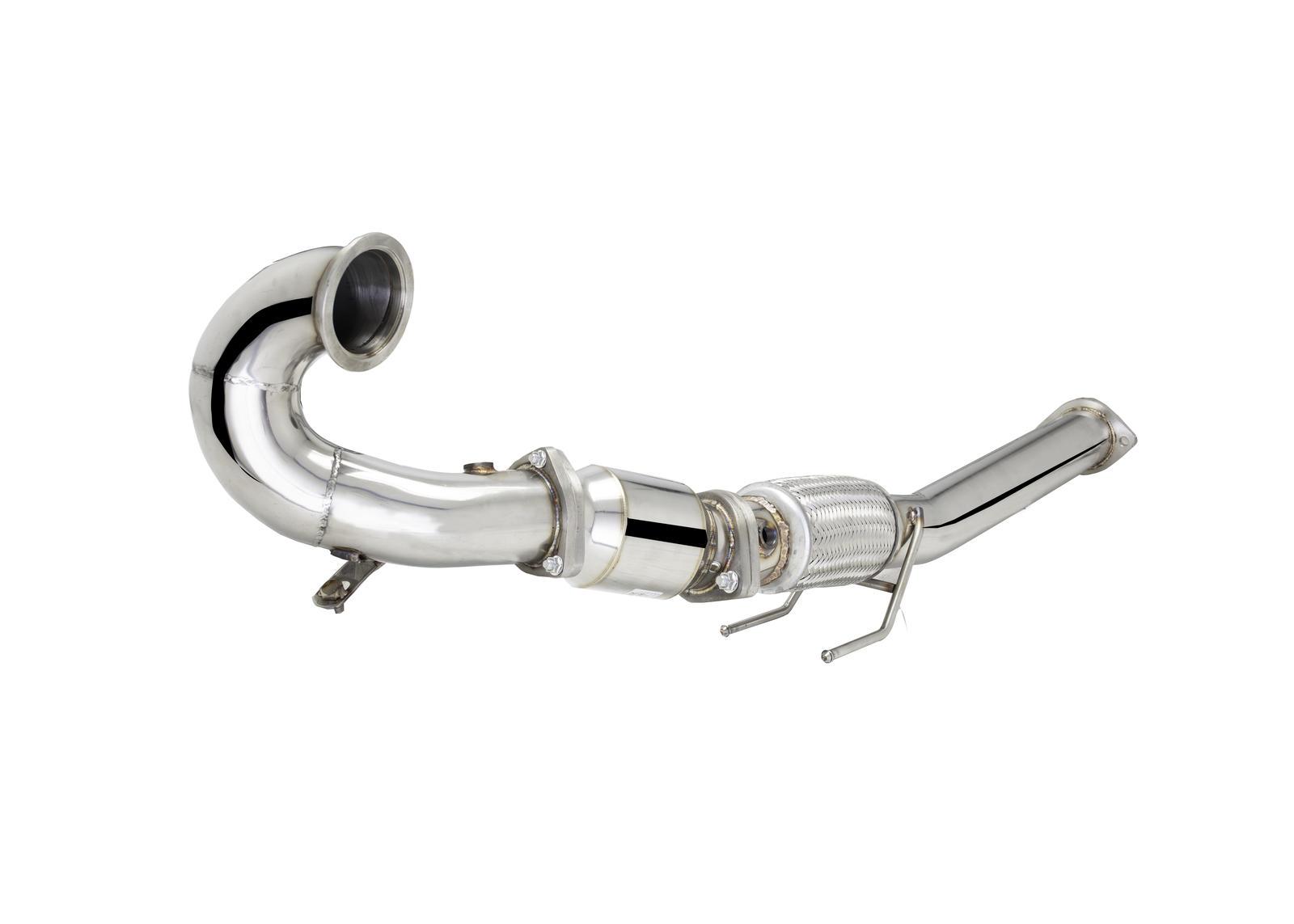 Xforce MK7/7.5 GTI STAINLESS STEEL 3″DOWNPIPE, 100 CELL METALLIC CAT - German Performance
