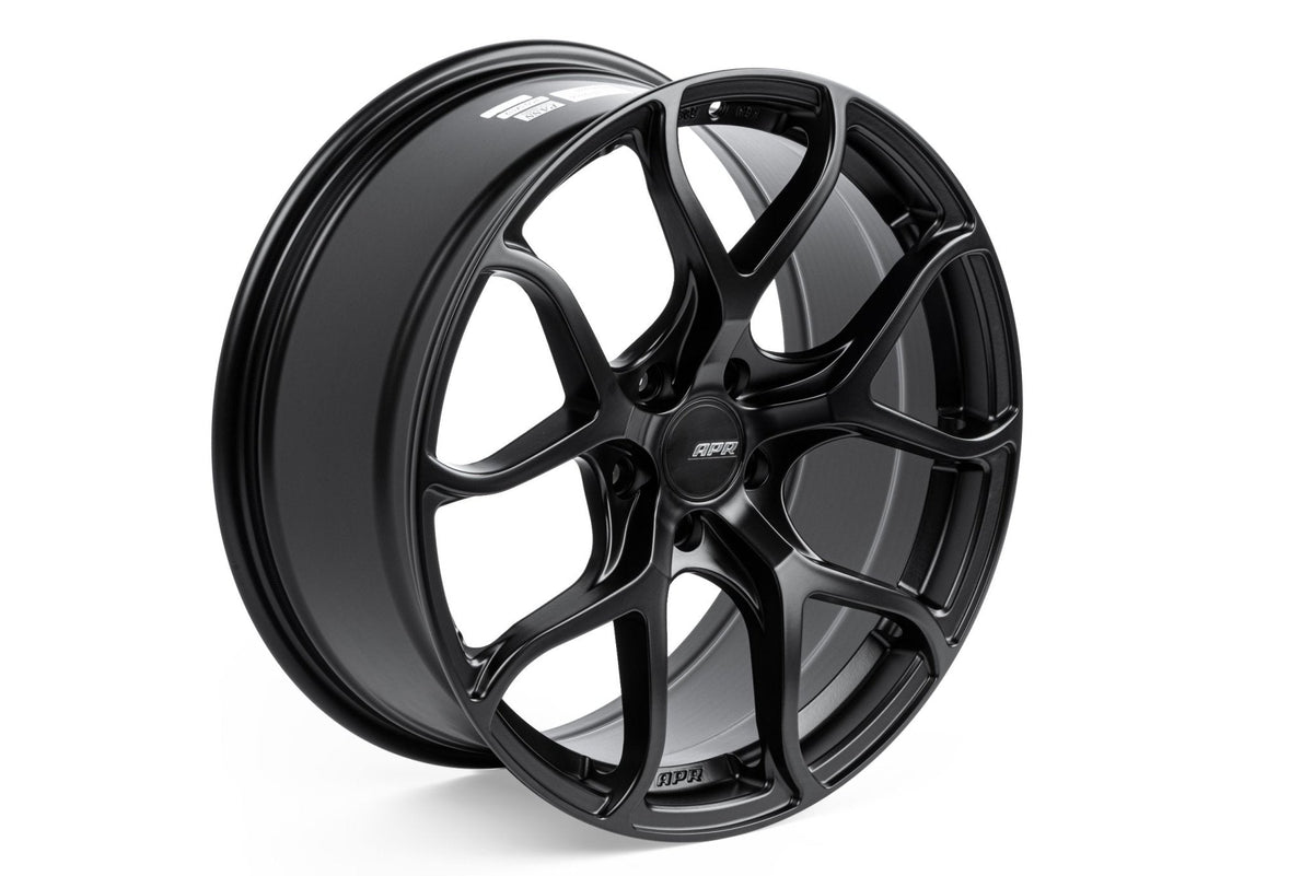 APR - APR A01 FLOW FORMED WHEELS (19X8.5) (Satin Black) - WHL00014 - German Performance