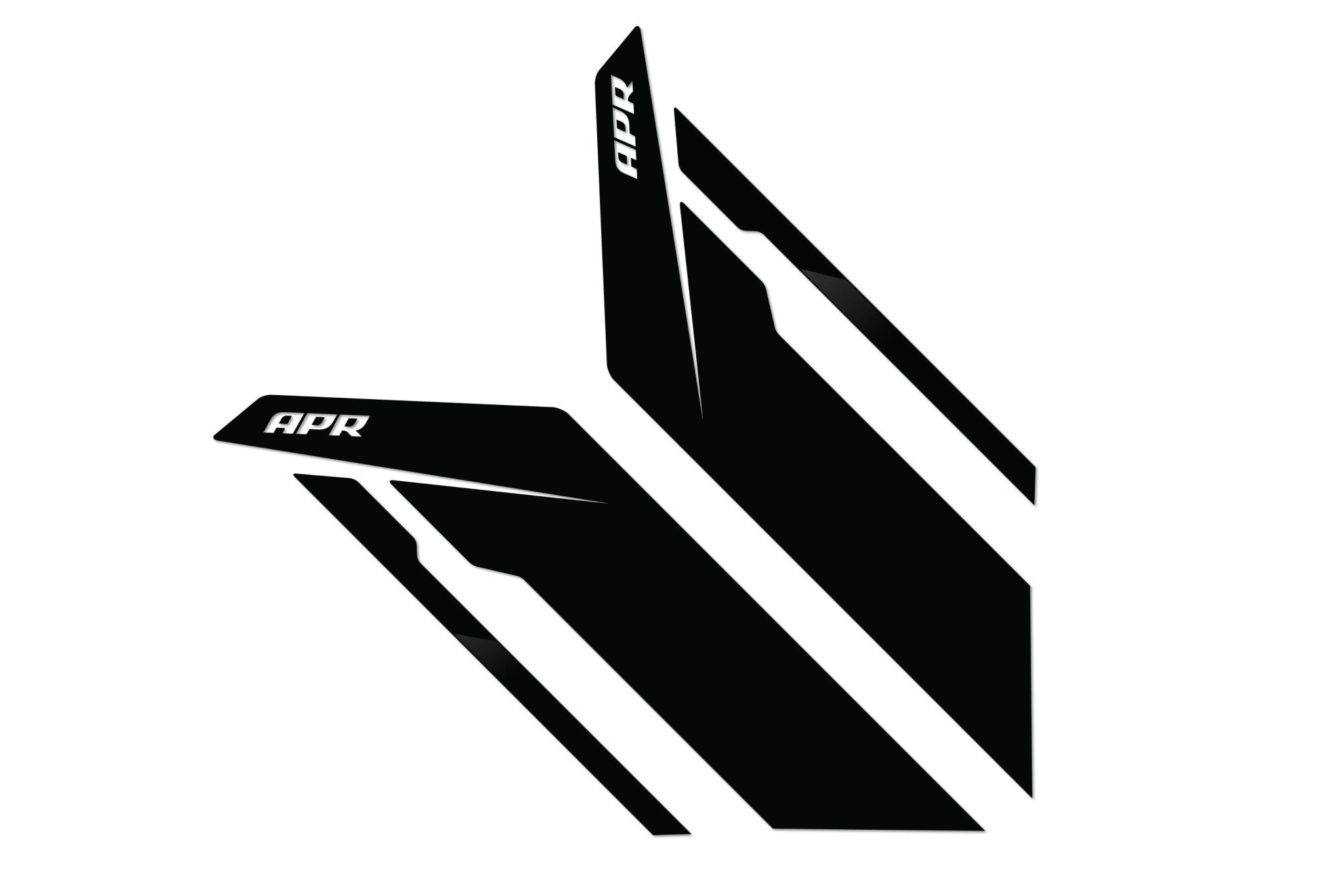 APR - APR SIDEBURN STICKERS (BLACK/RED/SILVER). - PM100344 - German Performance