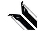 APR - APR SIDEBURN STICKERS (BLACK/RED/SILVER). - PM100334 - German Performance