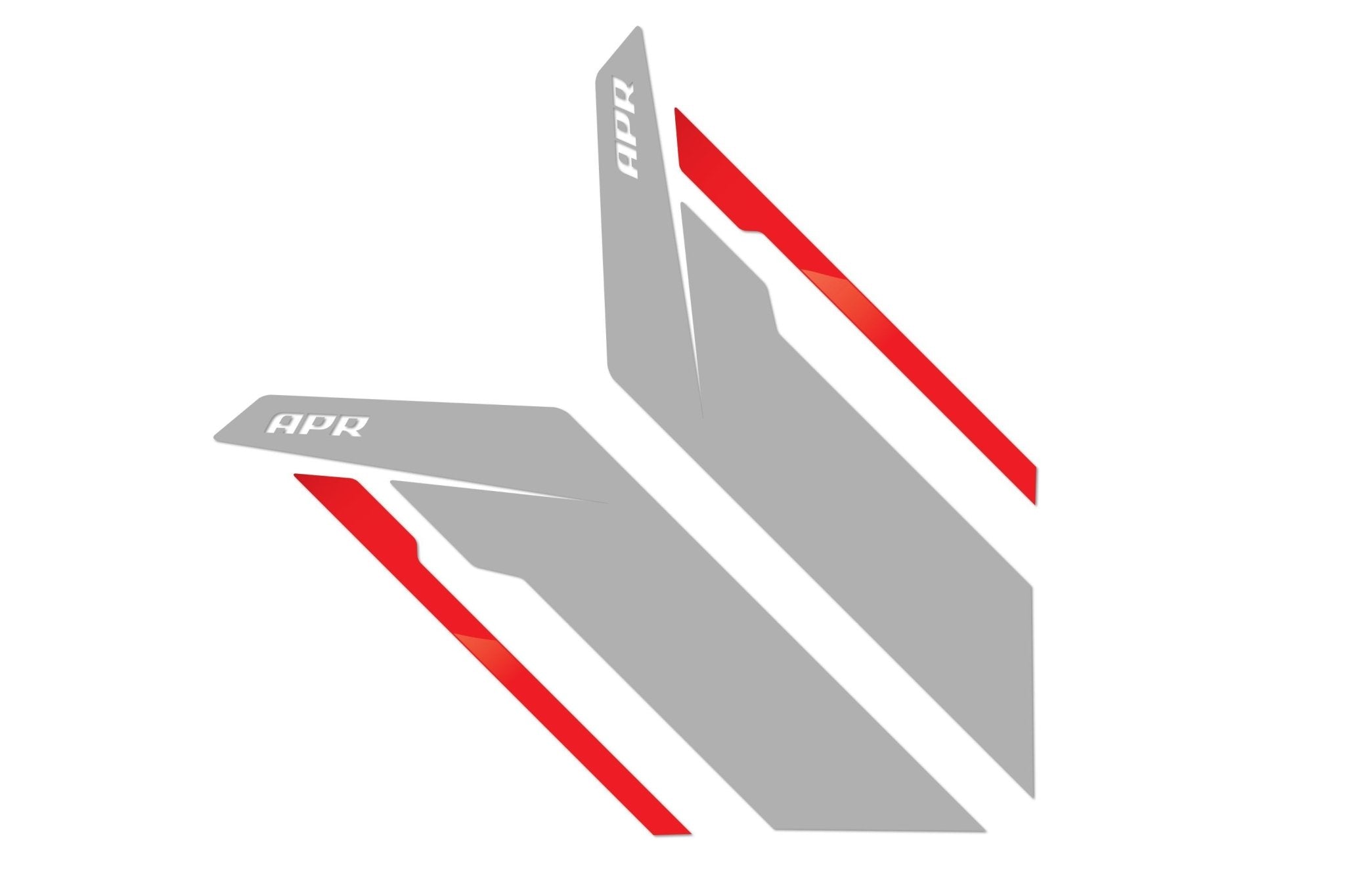 APR - APR SIDEBURN STICKERS (BLACK/RED/SILVER). - PM100333 - German Performance