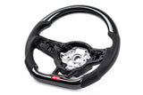 APR - APR STEERING WHEEL - CARBON FIBER & PERFORATED LEATHER - MK7 R - Silver - MS100202 - German Performance