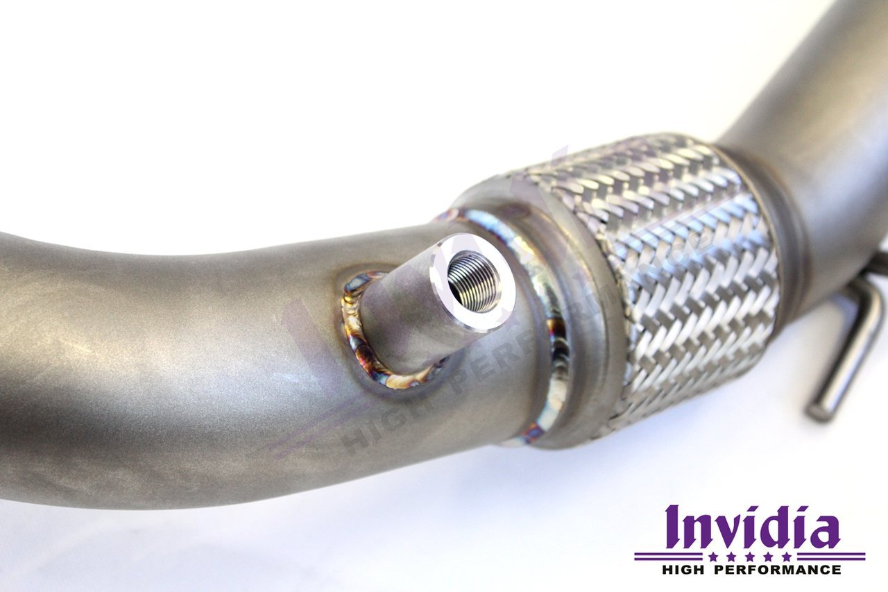 Invidia - Invidia Down Pipe with High Flow Cat - Audi S3 8V/VW Golf R MK7, MK7.5 - CP-HS14AS3DPC - German Performance