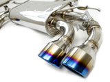 Invidia - Invidia Q300 VW MK7.5R Valved Catback Exhaust w/Round Ti Rolled Tips - CB-HS17GFR753V4RT - German Performance