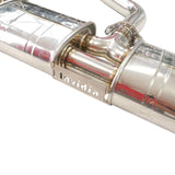 Invidia - Invidia R400 VW MK7 GTI Cat Back Exhaust W/Round TI Rolled Tips - HS13GFG7QD1RT - German Performance