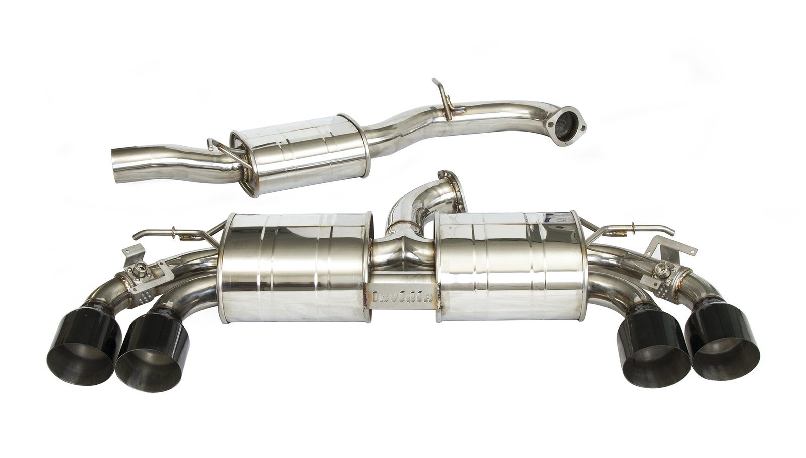 Invidia - Invidia R400 VW MK7.5R "Signature Edition" Valved Cat Back Exhaust w/Round Black Tips - HS17GFR75GV4SB - German Performance