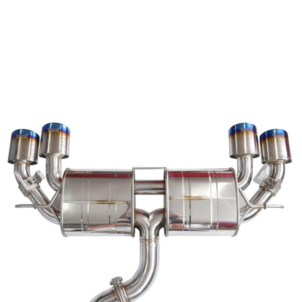 Invidia - Invidia R400 VW MK7R Valved Cat Back Exhaust w/Oval Ti Tips - CB-HS14GFR7GV4OT - German Performance