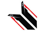 APR SIDEBURN STICKERS (BLACK/RED/SILVER).
