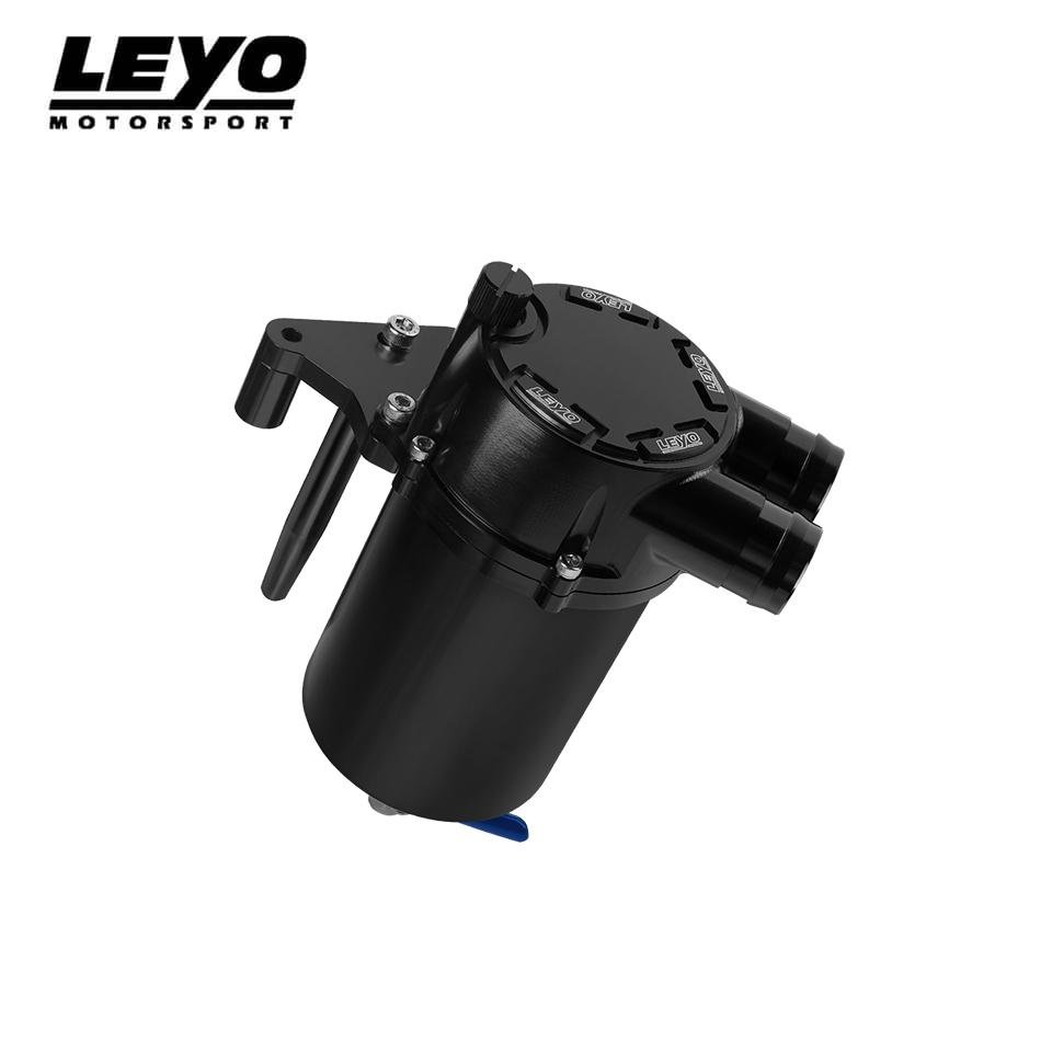 Leyo - LEYO MQB Washer Bottle Delete Kit + Oil Catch Can Kit (Black) - L130WB - German Performance